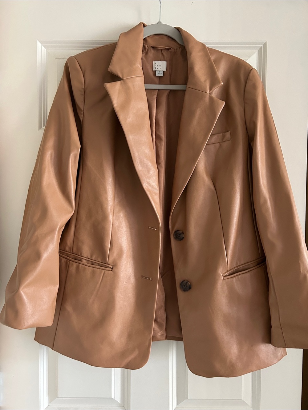 a new day Faux Leather Blazer L